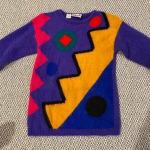 Vintage Fuzzy Long Sleeve Sweater